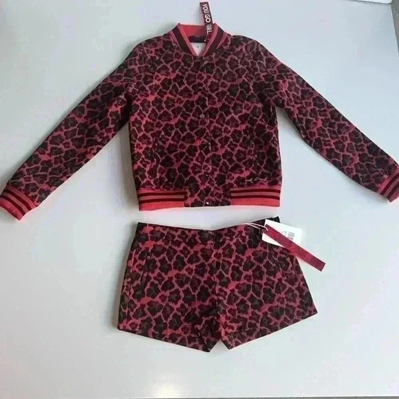 Nik & Nik Girl’s Red Leopard Jacket - Picture 9 of 12